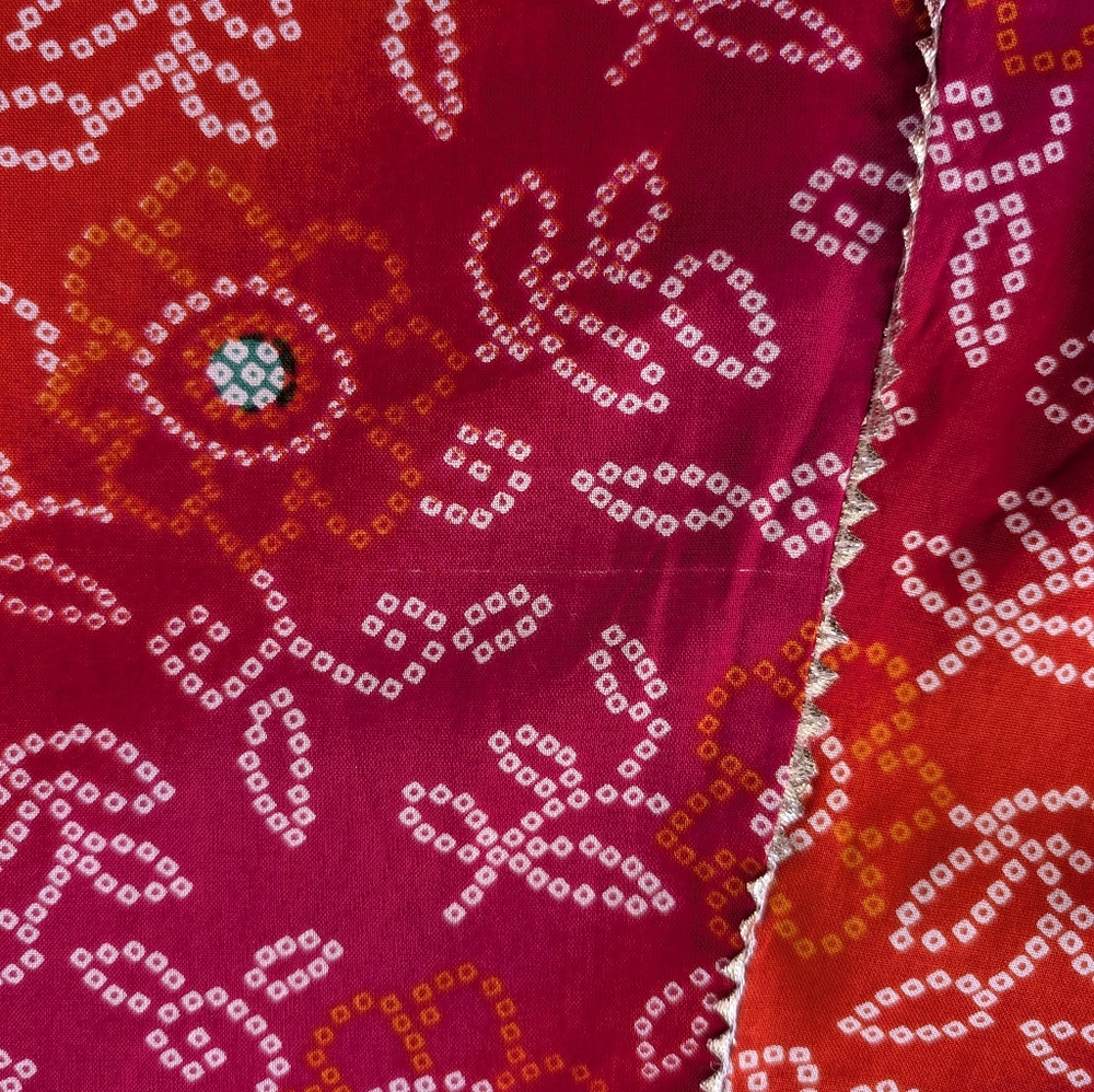 Elegant Pink and Orange Embroidered Anarkali Dress | Indian Dress - Picture 6 of 12